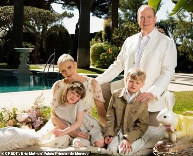 Prince Albert And Princess Charlene Share Easter Photo With Twins In