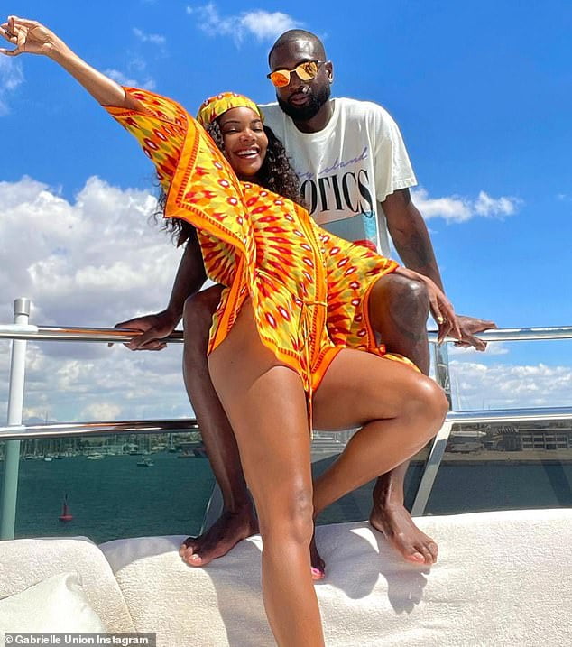 Gabrielle Union Flaunts Her Toned Abs In A Bikini With Her Husband