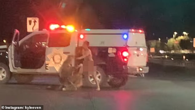 Wild Video Shows Moment NAKED Man Beats Up A Las Vegas Cop Then Steal