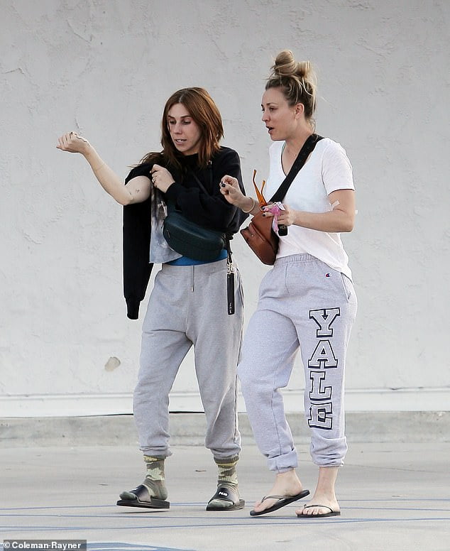 Kaley Cuoco and Zosia Mamet leave a tattoo parlor after getting new body art together Sound