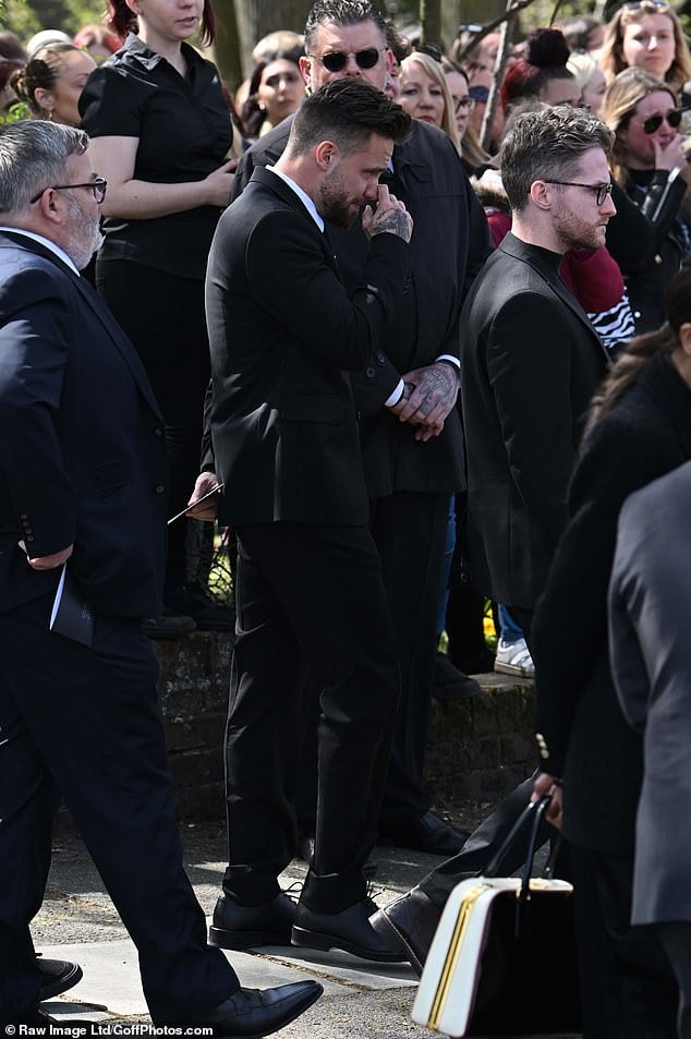 Liam Payne breaks down in tears as he exits Tom Parker's funeral