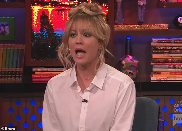 WWHL: Kaley Cuoco Reveals Sharon Stone Sent 'sweet Text' After She 'b ...