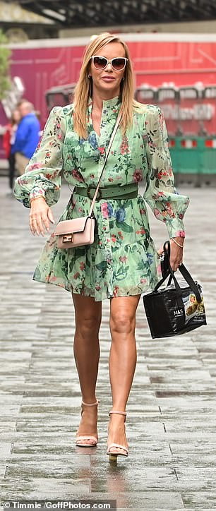 Amanda Holden Puts On Leggy Display In Green Minidress While Ashley Roberts Catches The Eye In 