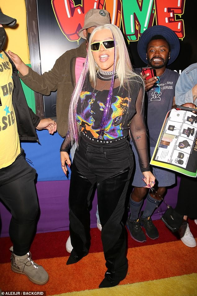 Christina Aguilera Mingles With Fans At The Xtina Pride 2022 Pop Up In West Hollywood Sound 5361