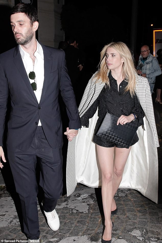 Emma Roberts leaves party arm in arm with Hollywood agent Cade Hudson ...