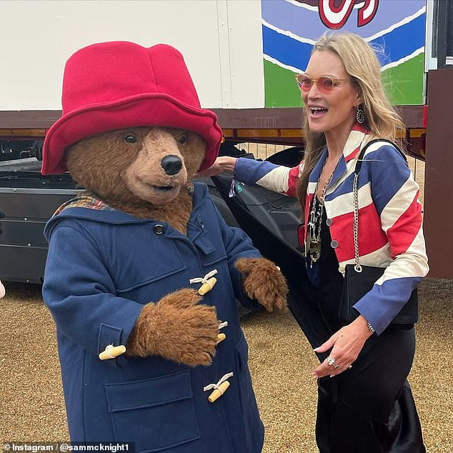 Kate Moss parties with Paddington Bear during Queen's Platinum Jubilee celebrations Sound