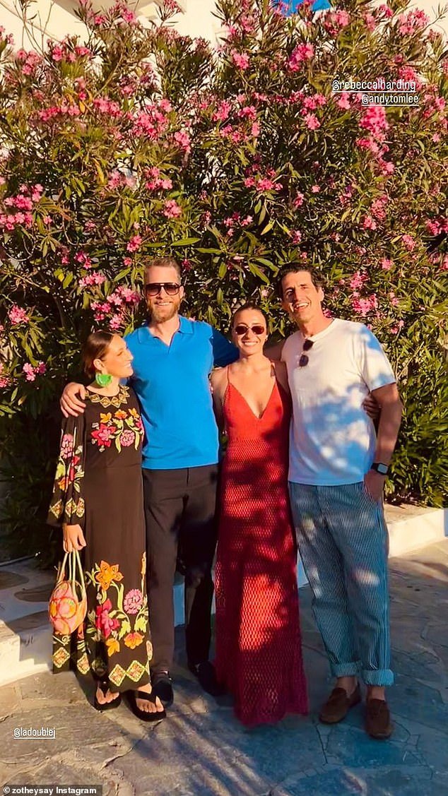Andy Lee And Girlfriend Harding Reunite With Hamish Blake And Wife Zoe Foster For Mykonos