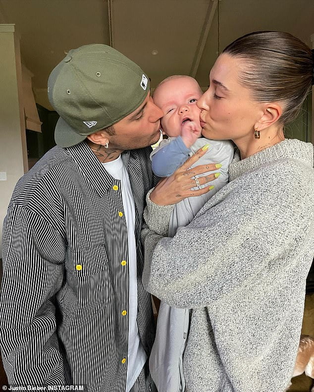 Baby Fever? Justin Bieber And Wife Hailey Plant A Sweet Kiss On Pal ...