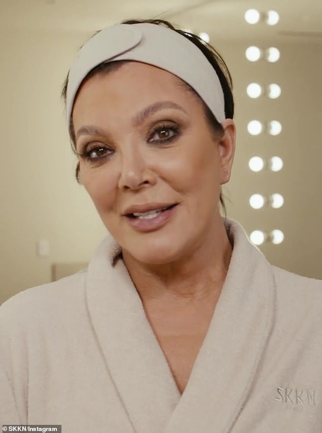 Kris Jenner Goes Barefaced As She Shares Skincare Tutorial For Daughter Kim Kardashian S Brand