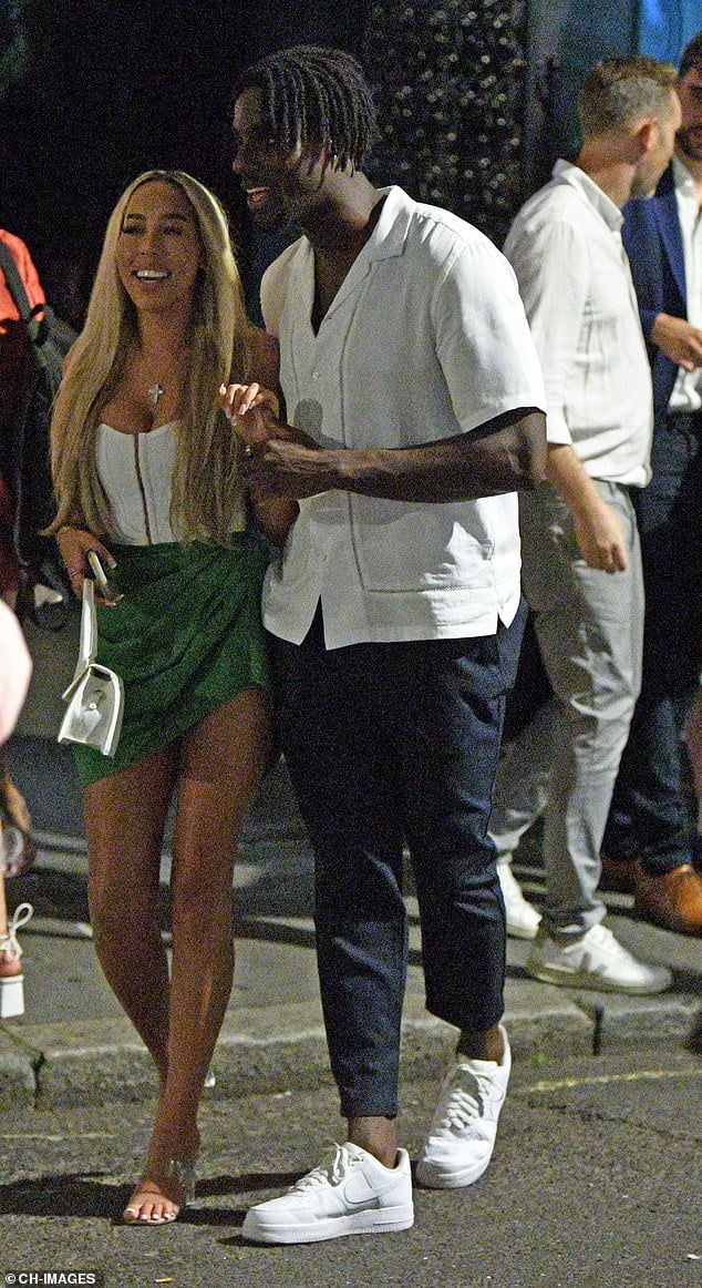 Love Island's Ikenna Ekwonna cosies up to TOWIE's Dani Imbert as the