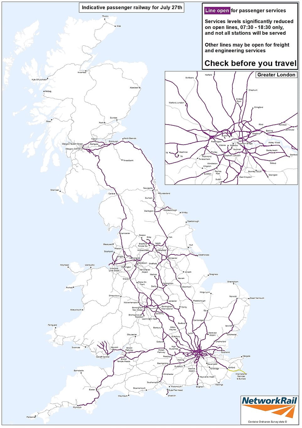 Train strike dates and map: Every Rail line affected - Sound Health and ...