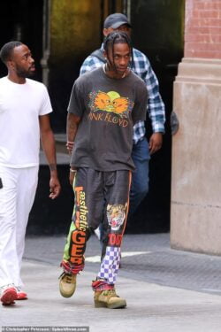 Travis Scott grabs lunch in NYC after attending Michael Rubin's Fourth