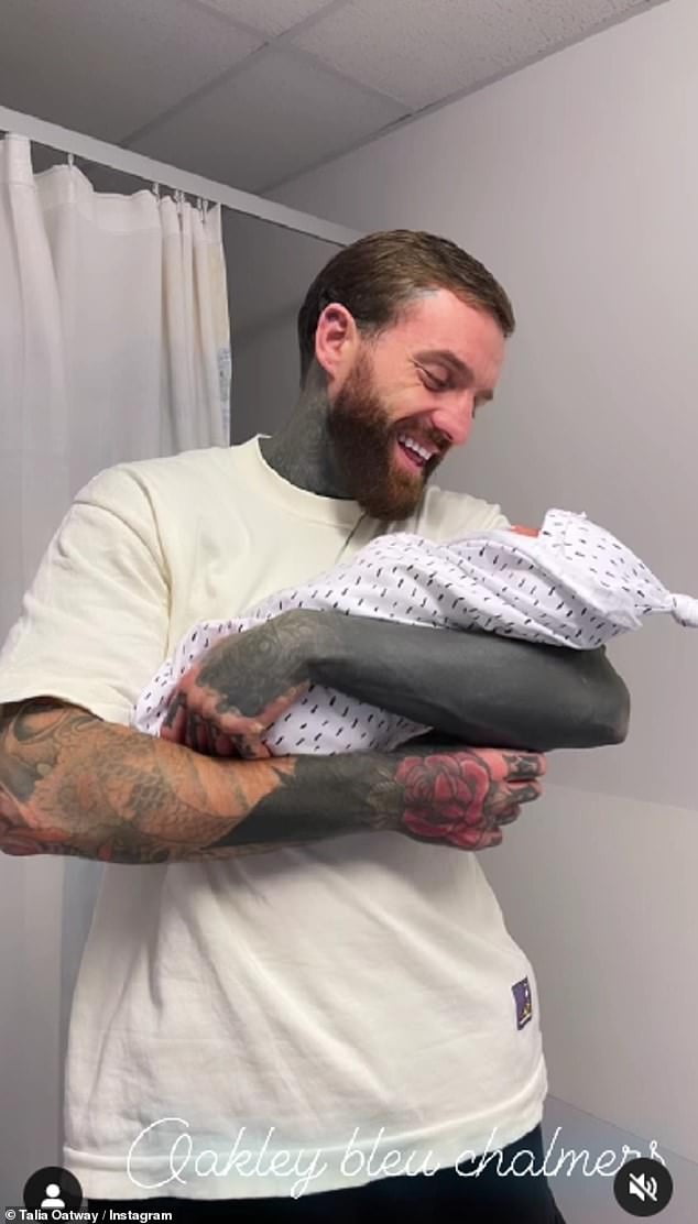 Aaron Chalmers' Girlfriend Shares Snaps Of Newborn Son Oakley Amid Baby 