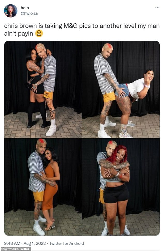 Chris Brown defends his VERY racy meet and greets as fans are pictured