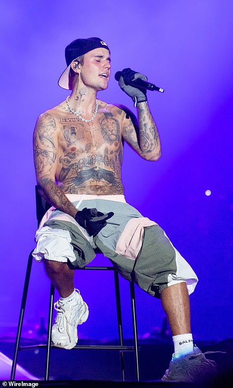 Justin Bieber Performs In Budapest As He Resumes His Worldwide Tour After Partial Facial