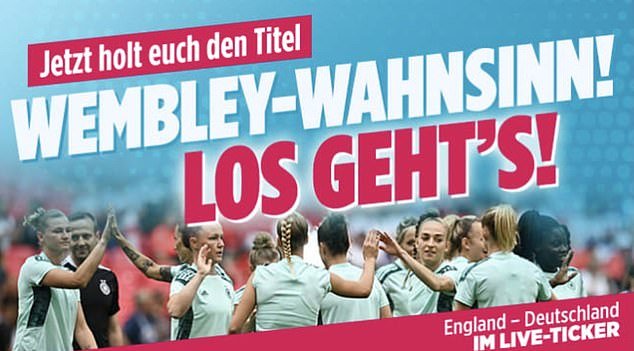 Naked England Madness Cheated At Wembley Again How Bild Reported Lionesses Euro Win