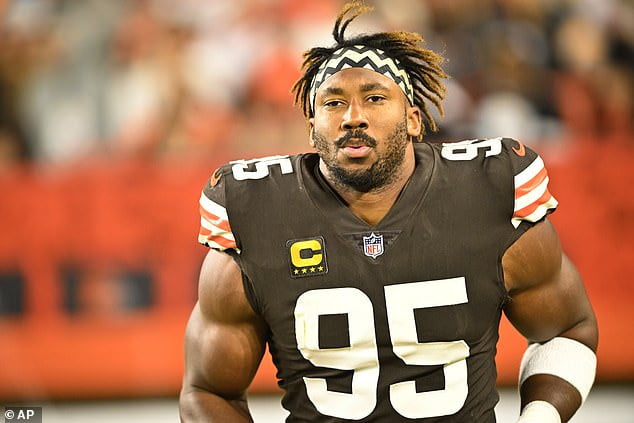 Browns star Myles Garrett 'is alert and responsive' after TOTALING his ...