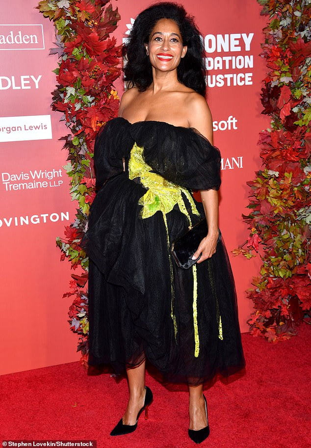 Tracee Ellis Ross brings back the 80s in extravagant dress at George - George Clooney Height – Hollywood Heartthrob’s Real Height