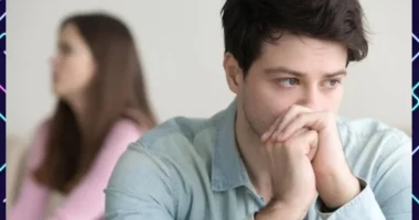A man and a woman sitting next to each other