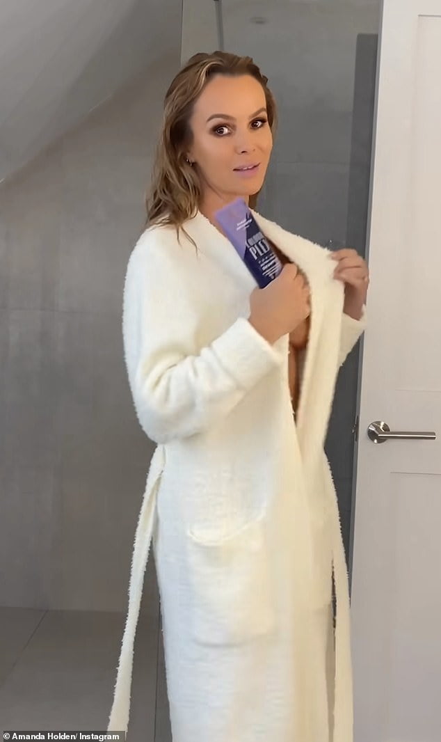 Amanda Holden Suffers Accidental Nip Slip As She Whips Off Her Dressing