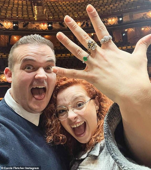 Carrie Fletcher is engaged to director boyfriend Joel Montague after