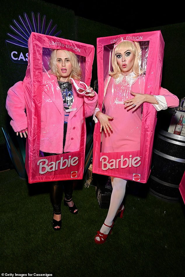 Rebel Wilson and Carly Steel attend the Casamigos Halloween Party ...