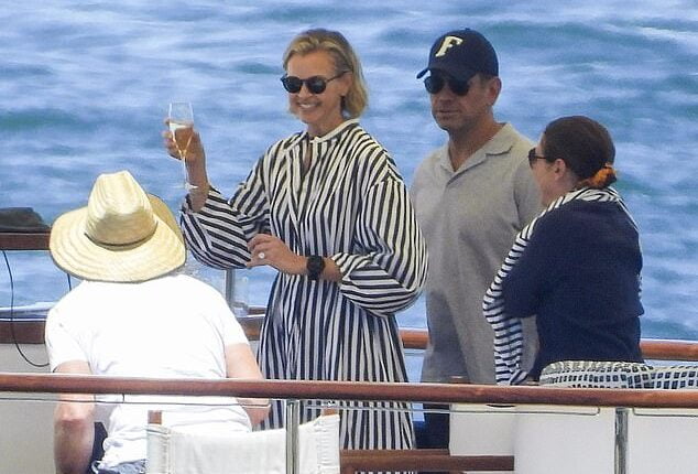 Lachlan Murdoch And His Wife Sarah Cruise Around Sydney Harbour On