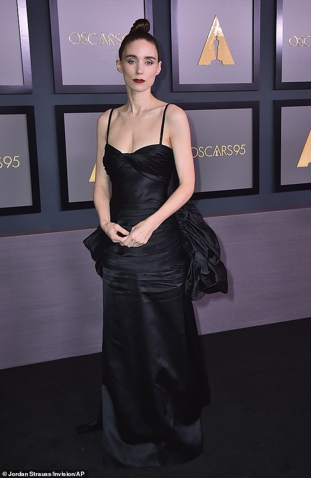 Rooney Mara is a vision in sleek black satin gown at the 13th annual ...