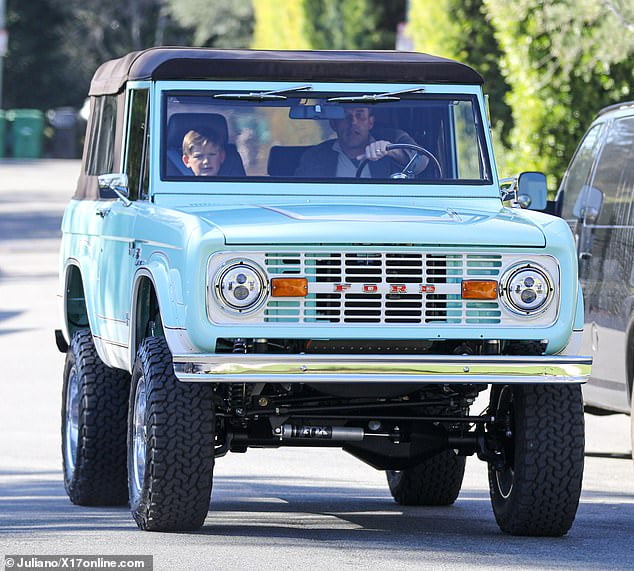 Ben Affleck Takes Son Samuel For A Spin In His New $265,000 Electric 