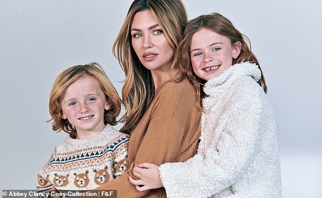 Model Abbey Clancy melts hearts with a rare family photoshoot of ...