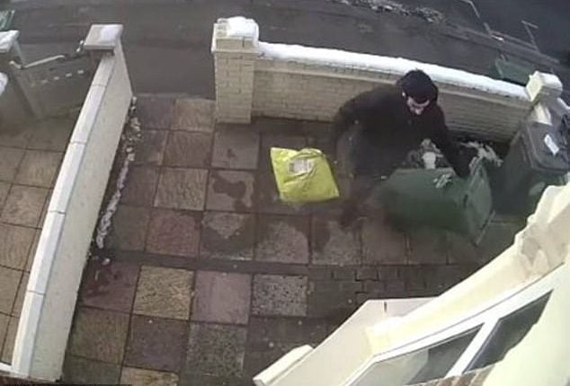 Moment Christmas Grinch Is Caught On Cctv Stealing Package Hidden Under