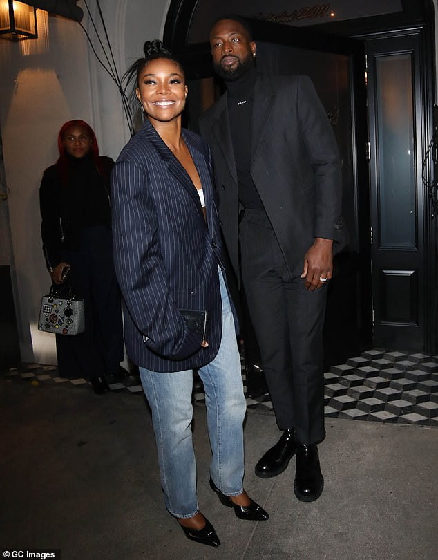 Gabrielle Union and husband Dwyane Wade look every inch the happy ...