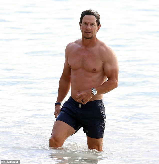 Mark Wahlberg Shows Off His T Shirt Tan Lines And Muscular Physique During Getaway To Barbados