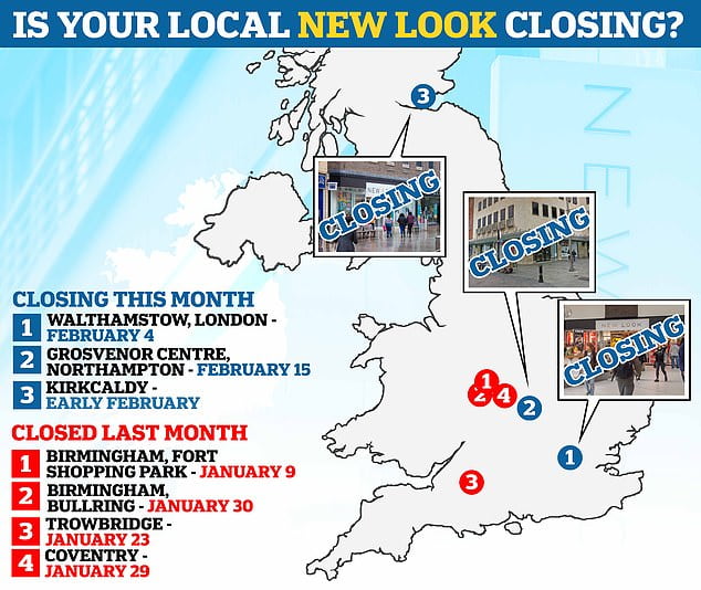 New Look store closures Which shops are shutting in the UK? Sound