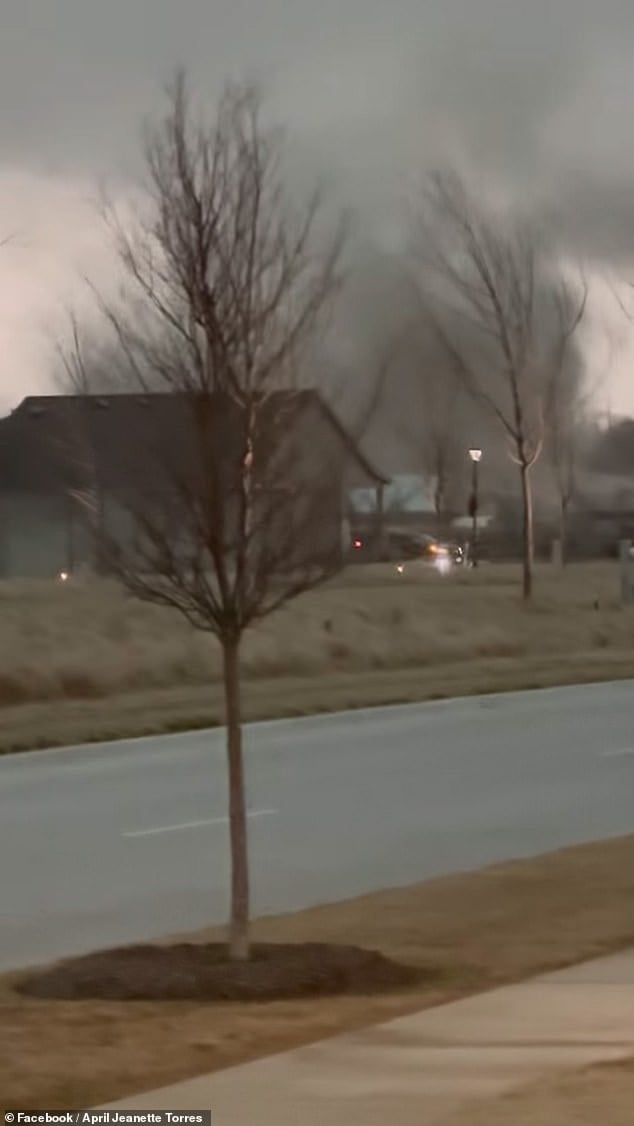 Dramatic moment huge tornado causes power lines to EXPLODE in Texas