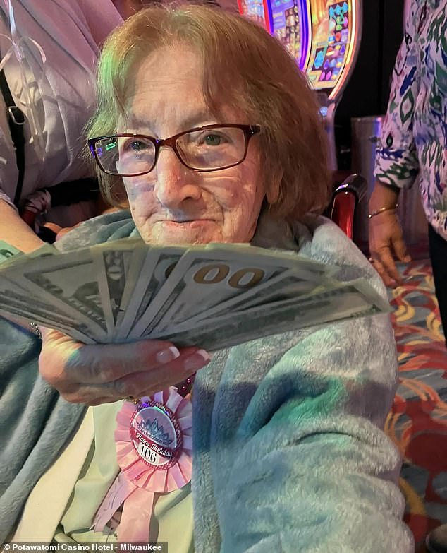 106 Year Old Woman Hits The 1000 Jackpot While Celebrating Her Birthday In Her Favorite Local 