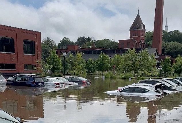 East Coast storms: Massachusetts flooding submerges cars and a tornado ...