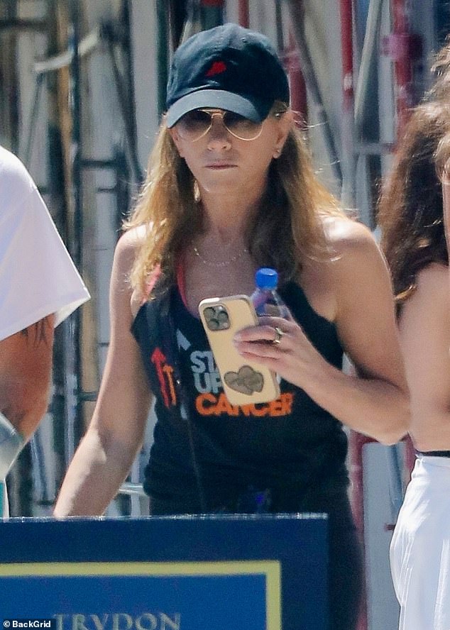 Jennifer Aniston shows off her toned physique as she leaves a Pilates