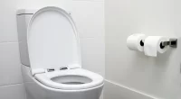 Does closing the toilet lid before flushing prevent viral contamination?