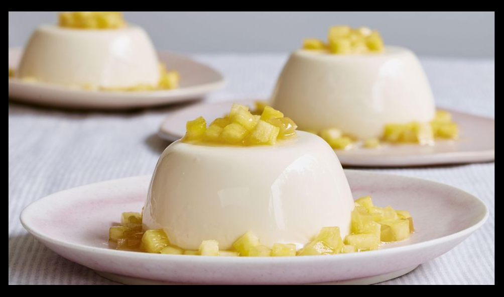 Mary Berry’s Quick Panna Cotta with Refreshing Pineapple Ginger Salsa