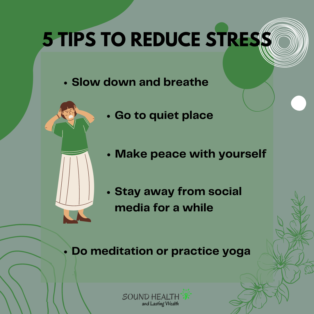 Cream brown minimalist 5 tips to reduce stress