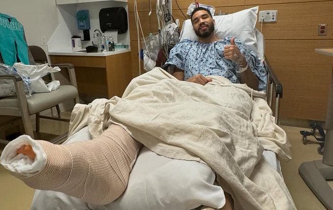 Jayson Tatum Shares Positive Post-Surgery Photo Following Achilles Tendon Injury