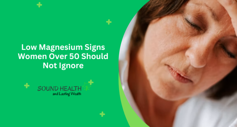 Low Magnesium Signs Women Over 50 Should Not Ignore