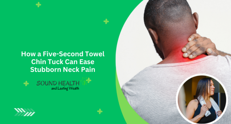 How a Five-Second Towel Chin Tuck Can Ease Stubborn Neck Pain
